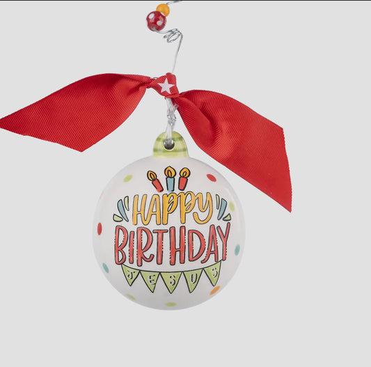 Happy Birthday Jesus Ornament