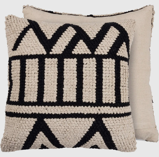 Cream Geo Pillow