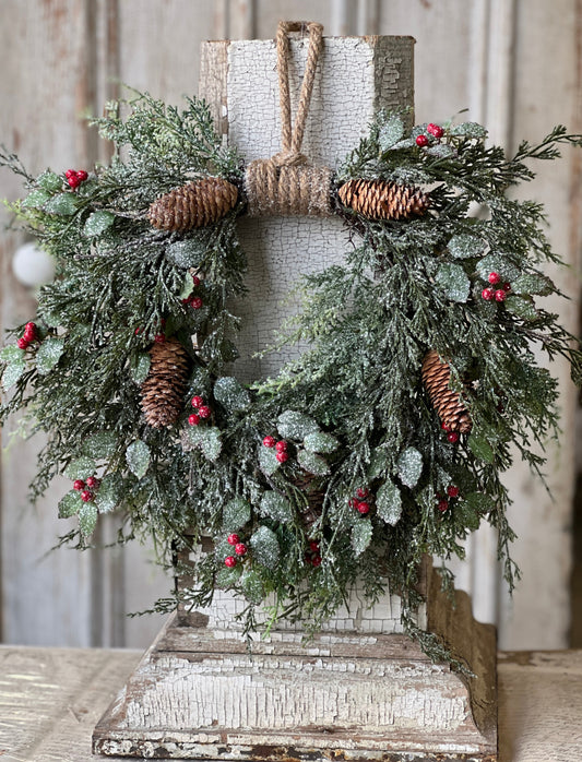 Holly Hill Cedar Hanging Wreath