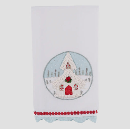 Christmas Church Tea Towel