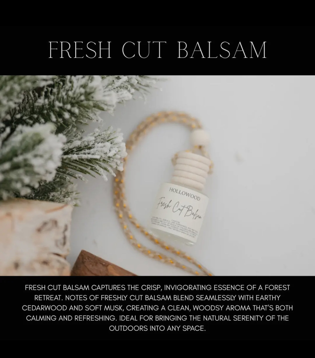 Fresh Cut Balsam Car Diffuser