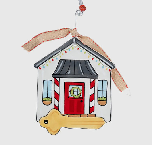 New Home with Key Ornament