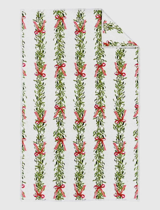 Ribboned Double Sided Hand Towel