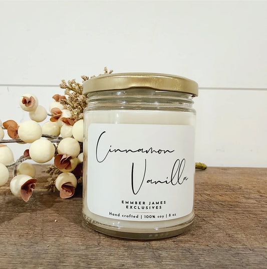 Emmber James Candle- Cinnamon Vanilla