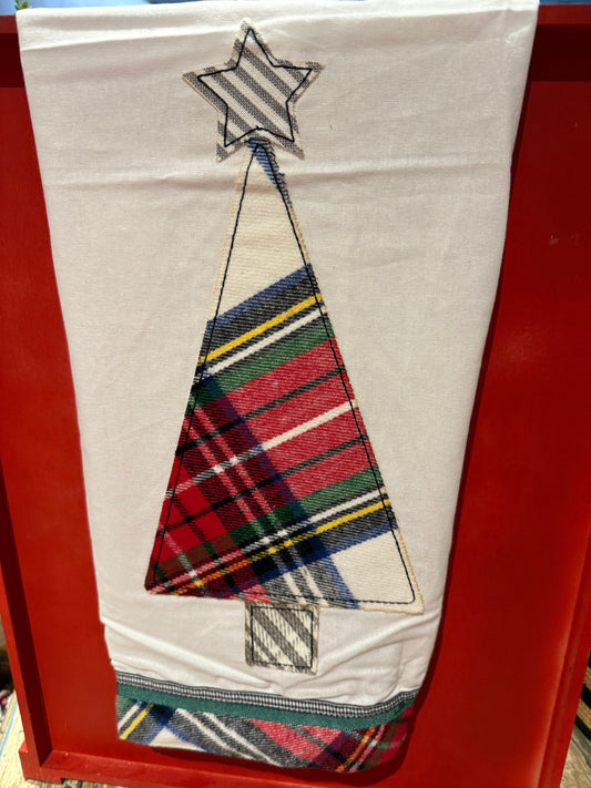 Plaid Tree Tea Towel