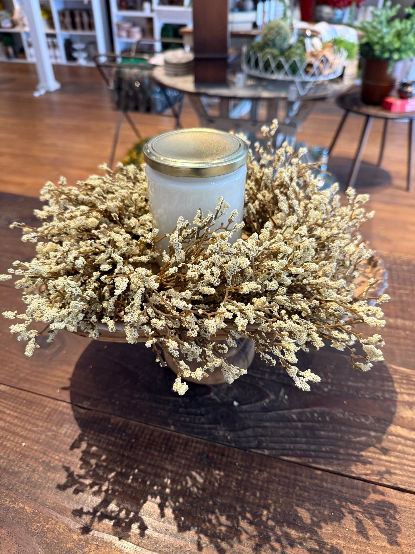 Cream Fall Array Candle Ring